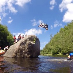 Adirondac Rafting Company - We jumped...our guide flipped. Yeah, it was rad.