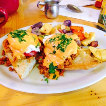 Park Cafe - Chorizo Benedict. Spicy good! - American Near Me - Litchfield Park, Arizona Park Cafe - Chorizo Benedict. Spicy good! - American Near Me - Litchfield Park, Arizona