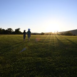 Hilltop Ceremony Site around sunset