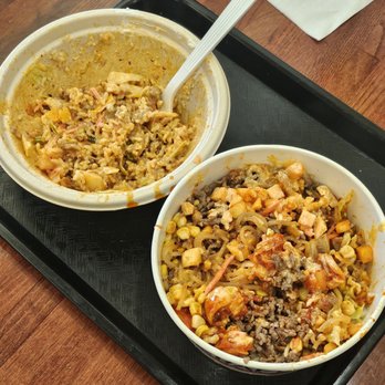 Craft Bowl - [L2R] mini bowl (mostly eaten), regular bowl (25% eaten) - Korean Near Me - Anaheim, California