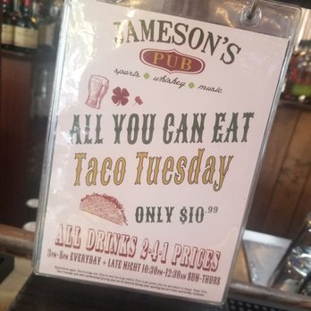 Jameson's Pub - Taco Tuesday! - Irish Pub Near Me - Santa Monica, California Jameson's Pub - Taco Tuesday! - Irish Pub Near Me - Santa Monica, California