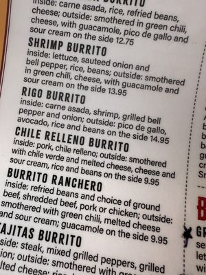Menu photo 1 Rigo's Mexican Restaurant Greeley, CO