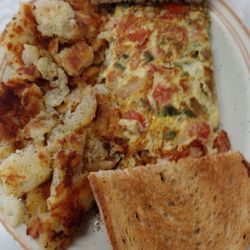 Family Fare Restaurant Inc - Onion, pepper, tomato omelette