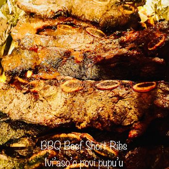 Original Samoan Barbecue - a close up of ribs and onions - Barbeque Near Me Original Samoan Barbecue - a close up of ribs and onions - Barbeque Near Me