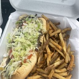 Jerk and fries
