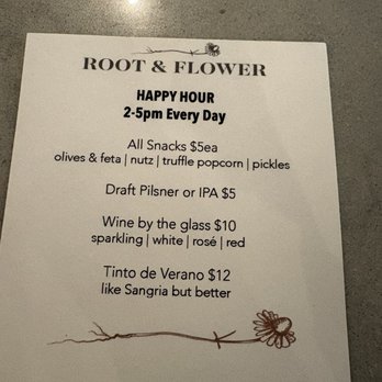 Root & Flower - Hh menu - Wine Bars Near Me - Vail, Colorado Root & Flower - Hh menu - Wine Bars Near Me - Vail, Colorado