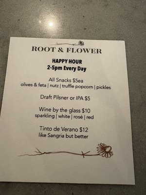 Menu photo 1 Root & Flower Vail, CO Menu photo 1 Root & Flower Vail, CO