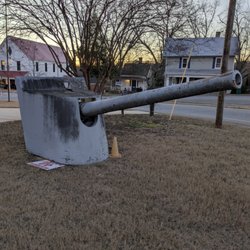 Madison County Courthouse - Ship's gun on the grounds of the Madison County Courthouse, Danielsville