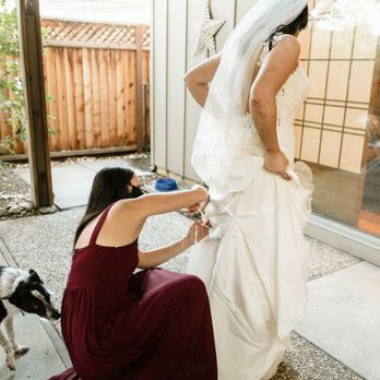 Shirley's Designs & Alterations - Bustling the dress was simple and quick - Sewing & Alterations Near Me - Oakland, California Shirley's Designs & Alterations - Bustling the dress was simple and quick - Sewing & Alterations Near Me - Oakland, California