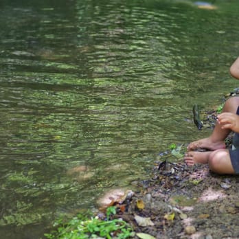 Alder Trail Camps - Playing in the creek water (May 2014) - Hiking Near Me - Davenport, California