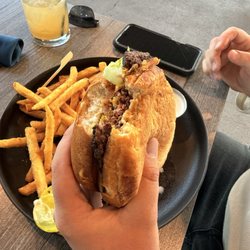 On the Rocks Bar & Grill - Crush burger
