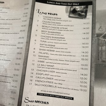 Le Sajj Restaurant - Menu - Lebanese Near Me - Brooklyn, New York Le Sajj Restaurant - Menu - Lebanese Near Me - Brooklyn, New York