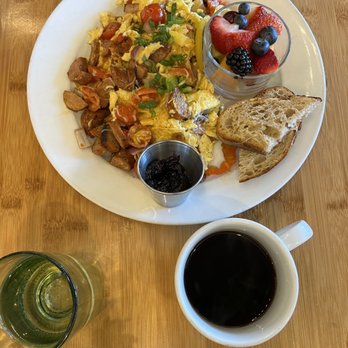 Bloom - Chicken Andouille Sausage Scramble - American Near Me - Santa Clara, California Bloom - Chicken Andouille Sausage Scramble - American Near Me - Santa Clara, California