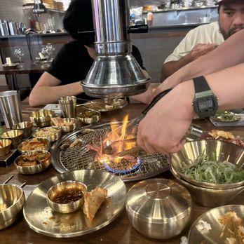 Sizzle Korean Barbeque - Dumplings, and rib eye steak I believe! - Korean Near Me - Glendale, Arizona Sizzle Korean Barbeque - Dumplings, and rib eye steak I believe! - Korean Near Me - Glendale, Arizona