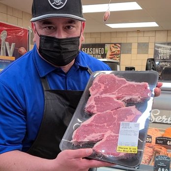 Stater Bros. Markets - Ruben showing off the beautiful fresh porterhouse steaks to help us celebrate my father's birthday and get ready for Super Bowl Sunday - Grocery Near Me - Redlands, California Stater Bros. Markets - Ruben showing off the beautiful fresh porterhouse steaks to help us celebrate my father's birthday and get ready for Super Bowl Sunday - Grocery Near Me - Redlands, California