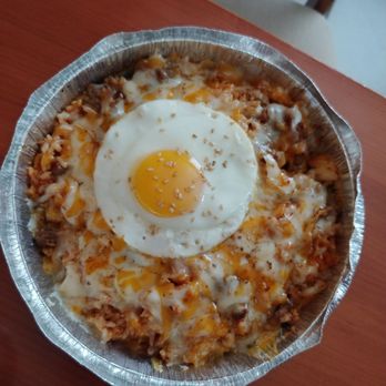 Coreanos Allston - Kimchi fried rice with cheese and beef - Korean Near Me - Allston, Massachusetts