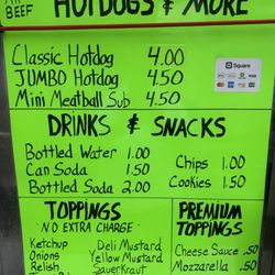 Troy's One Lucky Dog - Current menu as of 1/1/26