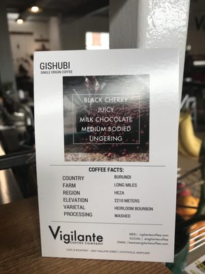 Menu photo 4 Vigilante Coffee Hyattsville, MD