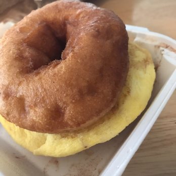 Fractured Prune Donuts - Cinn sugar donut w taylor ham egg and cheese - Donuts Near Me - North Wildwood, New Jersey
