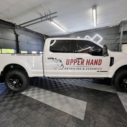 Premium Auto Design - Custom company spot graphics for Upper Hand Mobile Detailing & Ceramics