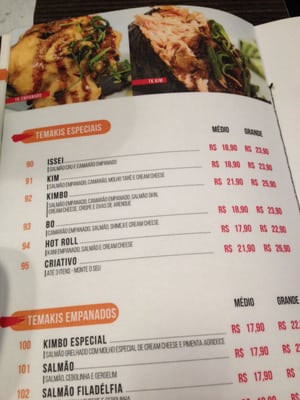 Menu photo 1 Kimbo Temaki Curitiba, PR