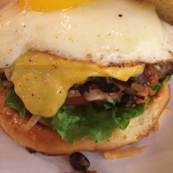 PINCHO - Veggie burger with yolk on top - Burgers Near Me - Pinecrest, Florida