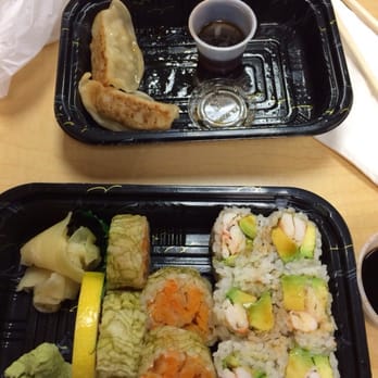 Maguro - I couldn't wait to dig in. Sweet potato tempura - Sushi Bars Near Me - New York, New York