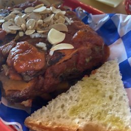 Lasagna - looks small but SUPER filling and shockingly delicious for being gluten free. Lasagna - looks small but SUPER filling and shockingly delicious for being gluten free.