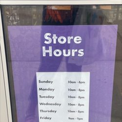 Party City - Hours of operation