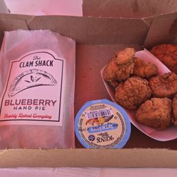 Scallops and blueberry pie Scallops and blueberry pie