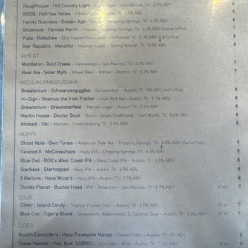 The Shady Llama - Beer menu - Beer Gardens Near Me - Wimberley, Texas The Shady Llama - Beer menu - Beer Gardens Near Me - Wimberley, Texas