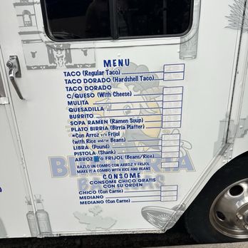 Birrieria Barajas - Menu - 1/2026 - Mexican Near Me - Compton, California