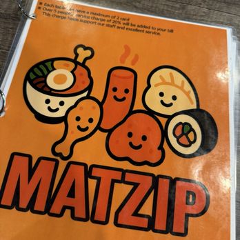 Matzip - Menu - Korean Near Me - Union City, California