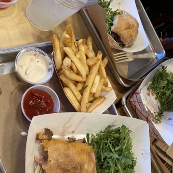 The Dilly Duck Shop - Rotisserie Roasted Beef Sandwich The Smiling Cow Tuna Melt D.D.S. Fries Lemon fizz - American Near Me - Norwalk, Connecticut The Dilly Duck Shop - Rotisserie Roasted Beef Sandwich The Smiling Cow Tuna Melt D.D.S. Fries Lemon fizz - American Near Me - Norwalk, Connecticut
