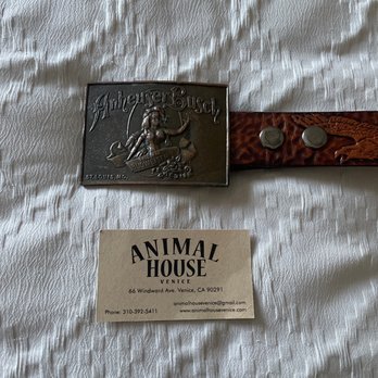 Animal House - Anheuser Busch Belt Buckle - Used, Vintage & Consignment Near Me - Los Angeles, California Animal House - Anheuser Busch Belt Buckle - Used, Vintage & Consignment Near Me - Los Angeles, California