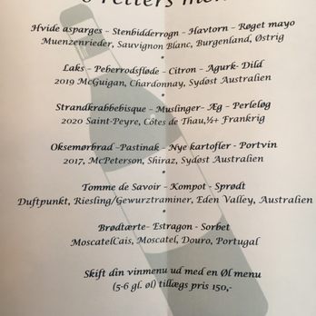 Slukefter Kro - Menuen plus vinmenu - Hotels & Travel Near Me - Vojens, 83