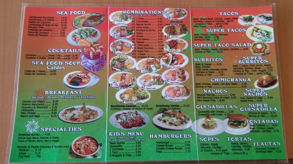 Menu photo 8 Super Taco Mexican Restaurant Sacramento, CA
