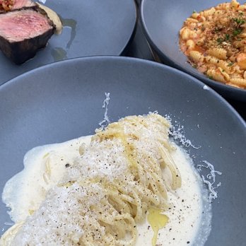 Juniper - Cacio e Pepe, gnocchi sardi - Italian Near Me - Austin, Texas