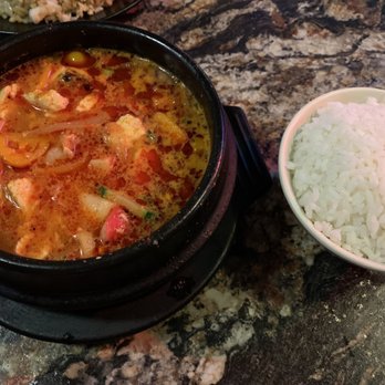 Gangnam Korean BBQ - Soon-Tofu Jigae with seafood - Korean Near Me - Evansville, Indiana Gangnam Korean BBQ - Soon-Tofu Jigae with seafood - Korean Near Me - Evansville, Indiana
