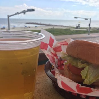 Float Pool & Patio Bar - A beer and burger never looked so good. - Bars Near Me - Galveston, Texas