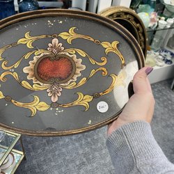 The Estate Sale - Beautiful antique tray at a reasonable price.