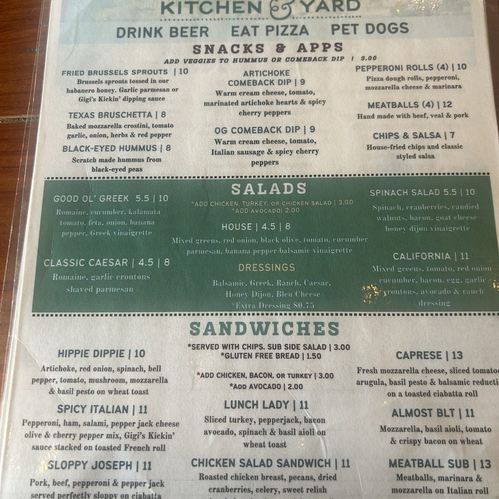 Neighbor's Kitchen & Yard - Pizza Near Me - Bastrop, Texas