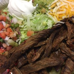 Steak fajitas