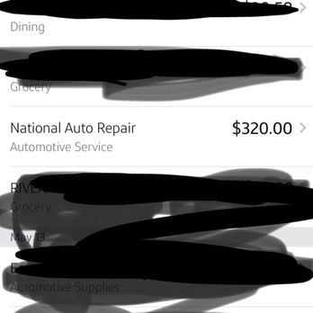 National Auto Repair - These are the charges that they took from me. - Auto Repair Near Me - Manassas Park, Virginia