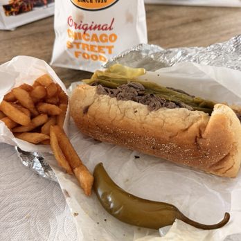 Jim’s Original - Italian beef and french fries - Hot Dogs Near Me - Orange, California