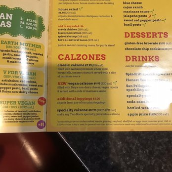 Two Boots - The calzone I'm dying to try next time. - Pizza Near Me - New York, New York