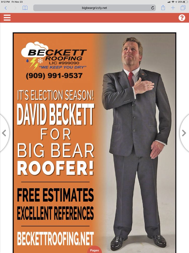 Slide of Beckett Roofing