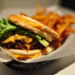 The Burger's Priest - off menu "The Vatican" double cheeseburger incase with two grilled cheese.