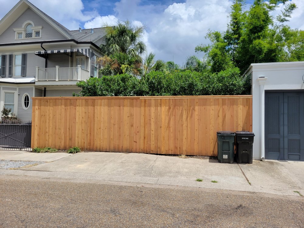 Slide of Fence Line Construction