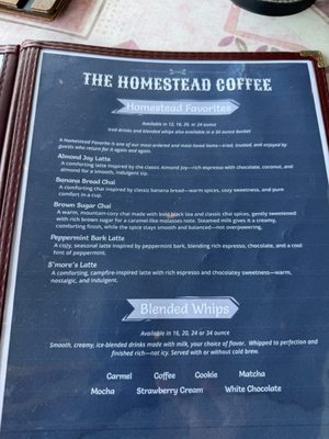 Menu photo 3 Homestead Cafe Albuquerque, NM